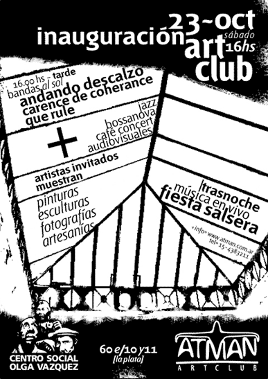 ATMAN ARTCLUB - lucas j concia - dise&ntilde;o en comunicacion visual - dise&ntilde;o grafico