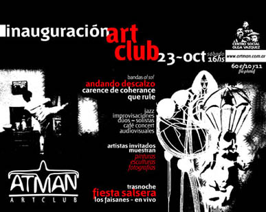 ATMAN ARTCLUB - lucas j concia - dise&ntilde;o en comunicacion visual - dise&ntilde;o grafico