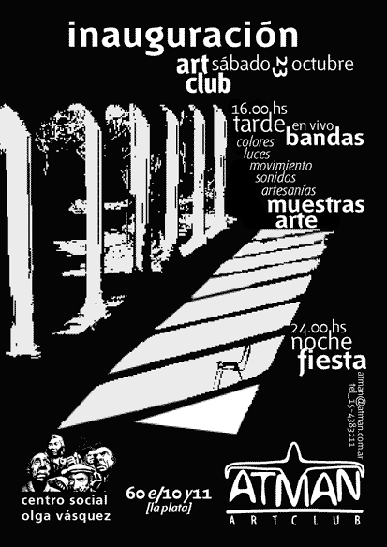ATMAN ARTCLUB - lucas j concia - dise&ntilde;o en comunicacion visual - dise&ntilde;o grafico