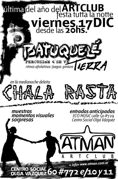 ATMAN ARTCLUB - lucas j concia - dise&ntilde;o en comunicacion visual - dise&ntilde;o grafico