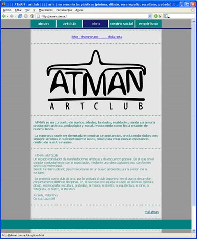 atman artclub .:. lucas j concia - dise&ntilde;o en comunicacion visual - dise&ntilde;o grafico