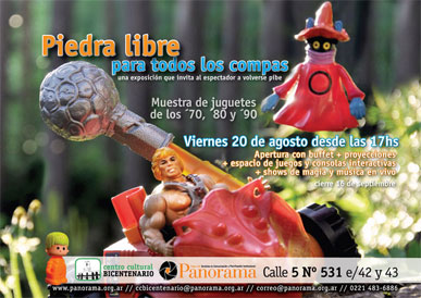 PIEDRA LIBRE PARA TODOS LOS COMPAS Una exposici&oacute;n que invita al espectador a volverse pibe