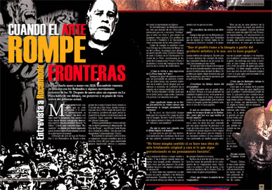 � Entrevista a Rocambole; Cuando el ar te rompe fronteras. Por Juan Jos� Basanta y Maximiliano Botto.